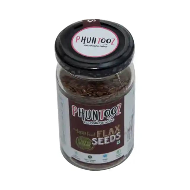 Phuntooz Flax Seeds (1 Bottle of 100 gm Seeds)