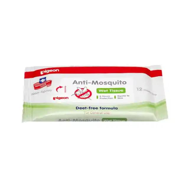 Pigeon Anti Mosquito Wet Tissue (1 Packet Of 12 Tissues)