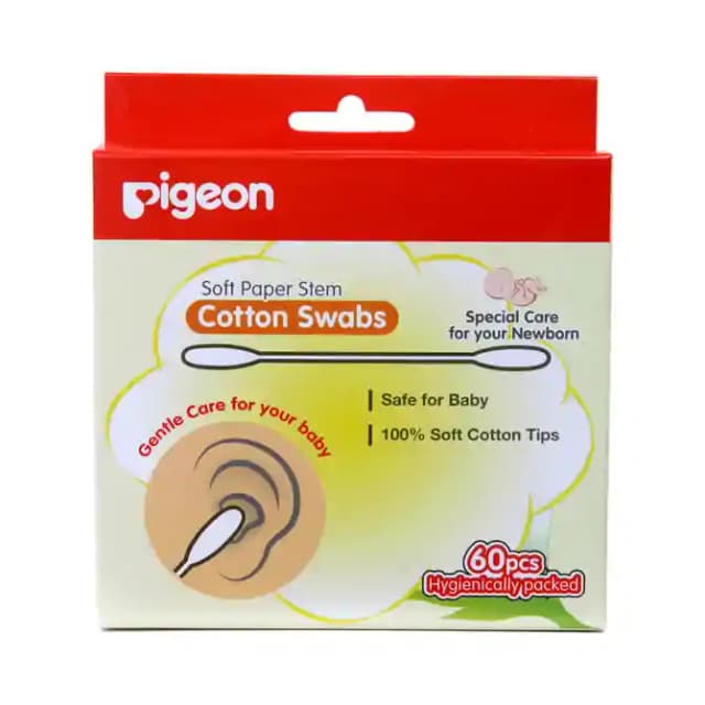 Pigeon Cotton Swabs Thick Stem (1 Box Of 60 swabs)