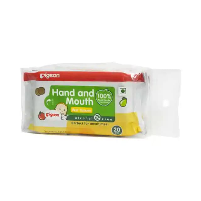 Pigeon Hand and Mouth Wipes (1 Packet Of 20 wipes)