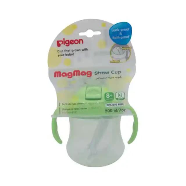 Pigeon Mag Mag Straw Cup Green (1 Packet Of 1 Cup)