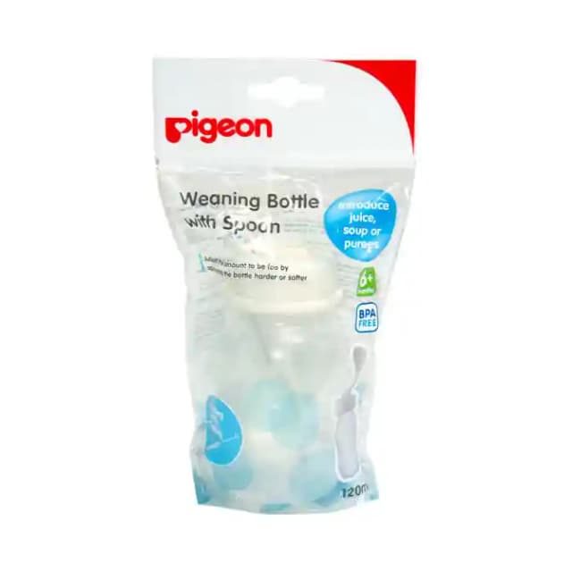 Pigeon Weaning Bottle with Spoon (1 Packet Of 120 ml Device)