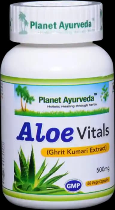 Planet Ayurveda Aloe Vitals (1 Bottle of 60 capsules)