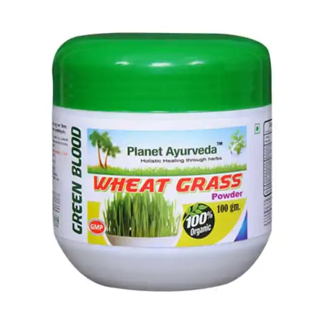 Planet Ayurveda Wheat Grass Powder (1 Box Of 100 gm Powder)
