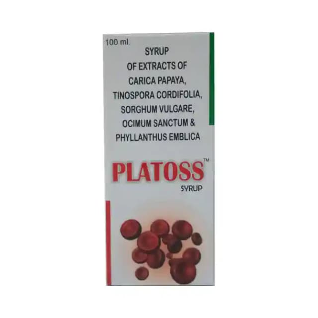 Platoss Syrup (1 Bottle of 100 ml Syrup)