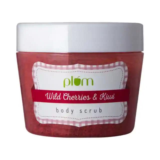 Plum Body Scrub Wild Cherries & Kiwi (1 Jar Of 200 ml Scrub)