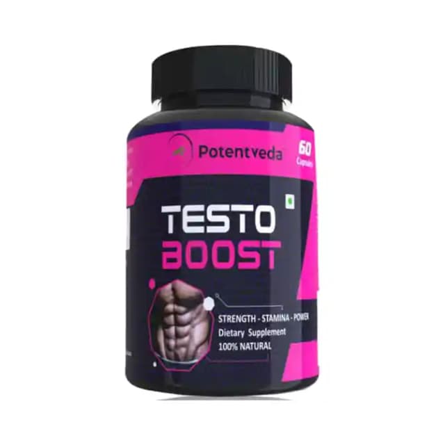 Potentveda Testoboost 800mg (1 Bottle of 60 capsules)