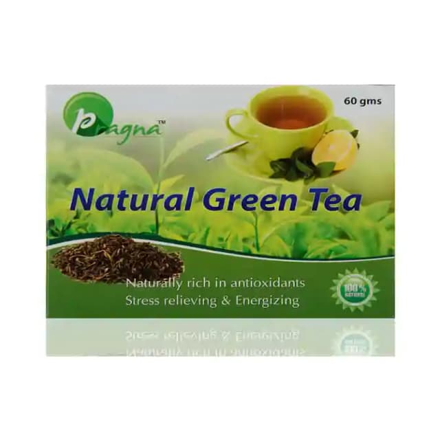 Pragna Natural Green Tea (1 Box Of 60 gm Powder)