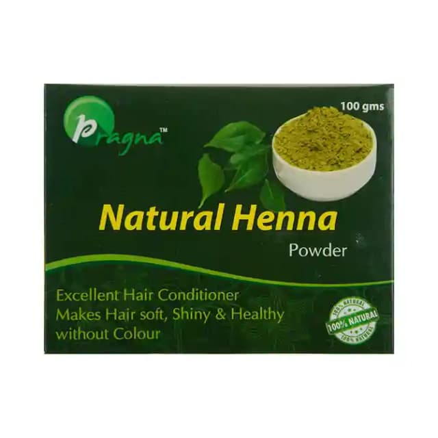 Pragna Natural Henna Powder Pack of 5 (1 Box Of 100 gm Powder)