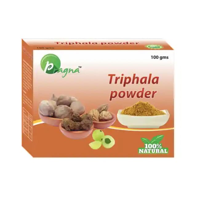 Pragna Triphala Powder Pack of 5 (1 Box Of 100 gm Powder)