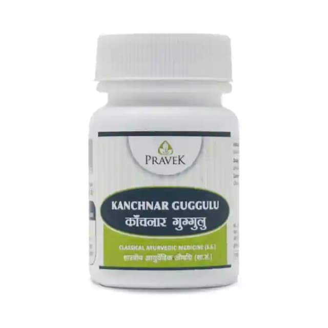 Pravek Kanchnar Guggulu 375mg (1 Bottle of 40 tablets)