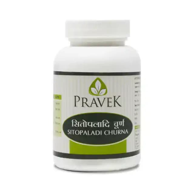 Pravek Sitopaladi Churna (1 Bottle of 60 gm Churna)