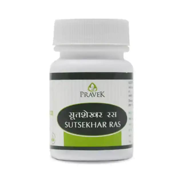 Pravek Sutsekhar Ras 300mg (1 Bottle of 40 tablets)