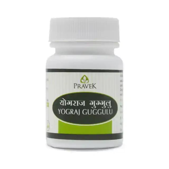 Pravek Yograj Guggulu 375mg (1 Bottle of 40 tablets)
