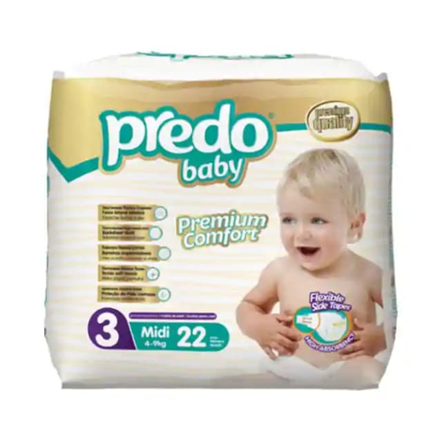 Predo Baby Diaper Midi (1 Packet Of 22 pieces)