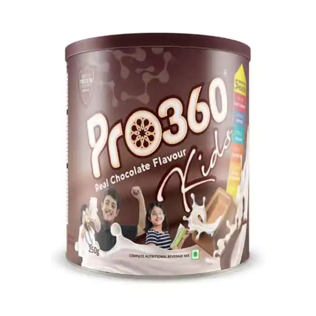 Pro360Kids Real Chocolate (1 tin of 250 gm Powder)