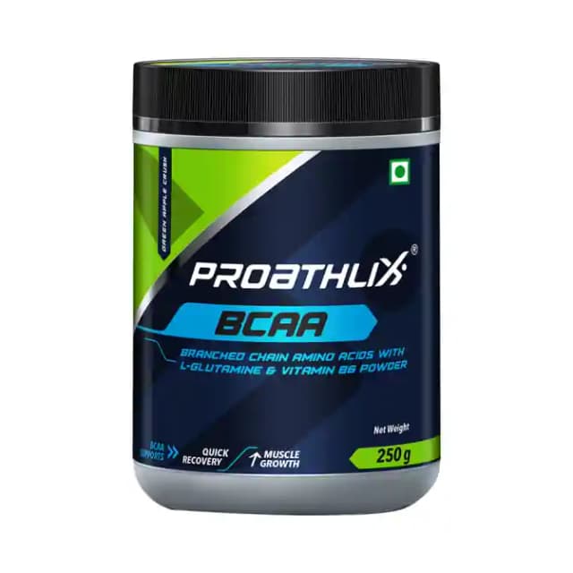 Proathlix BCAA Green Apple Crush (1 Jar Of 250 gm Powder)