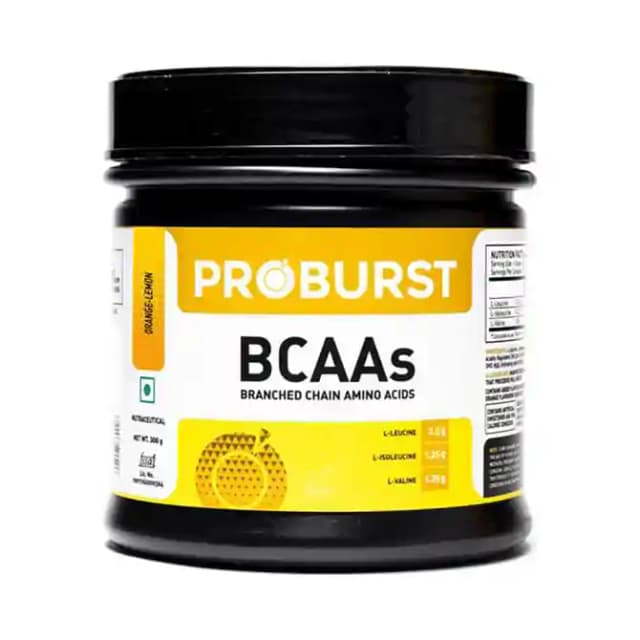 Proburst BCAA Powder Orange Lemon (1 Jar Of 300 gm Powder)