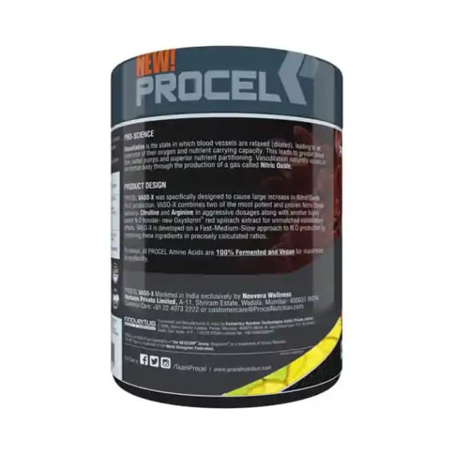 Procel Vaso X Powder Lemon Lime (1 Jar Of 300 gm Powder)