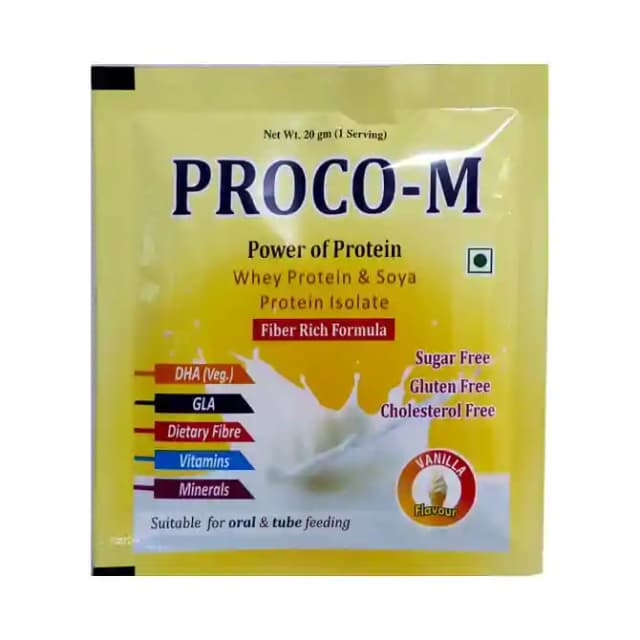 Proco M Sugar Free Sachet Vanilla (1 Sachet Of 20 gm Granules)