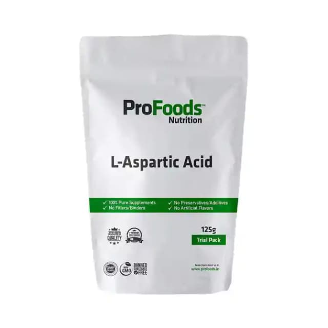 ProFoods L Aspartic Acid (1 Packet Of 125 gm Powder)