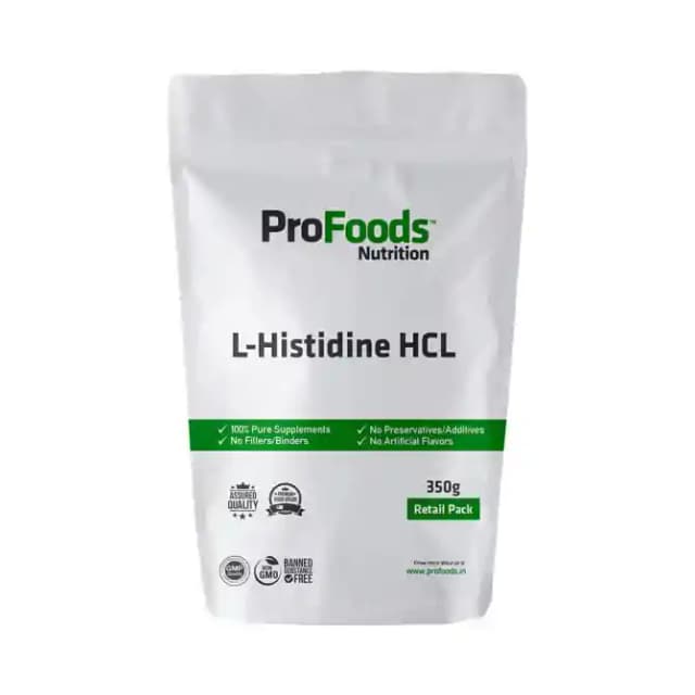 ProFoods L Histidine HCL Powder (1 Packet Of 350 gm Powder)
