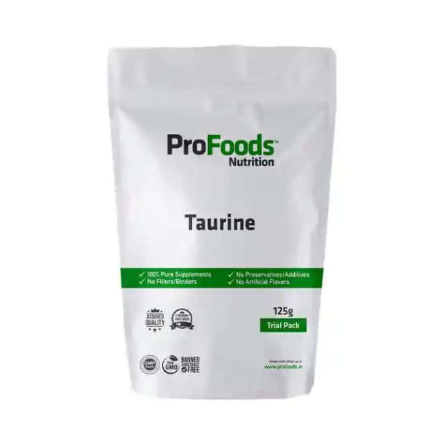 ProFoods Taurine Powder (1 Packet Of 125 gm Powder)
