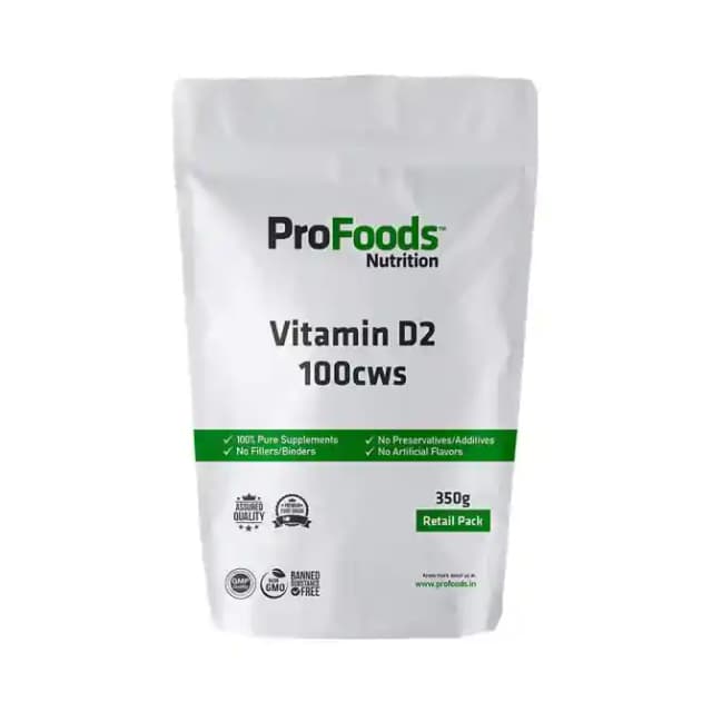 ProFoods Vitamin D2 100cws (1 Packet Of 350 gm Powder)