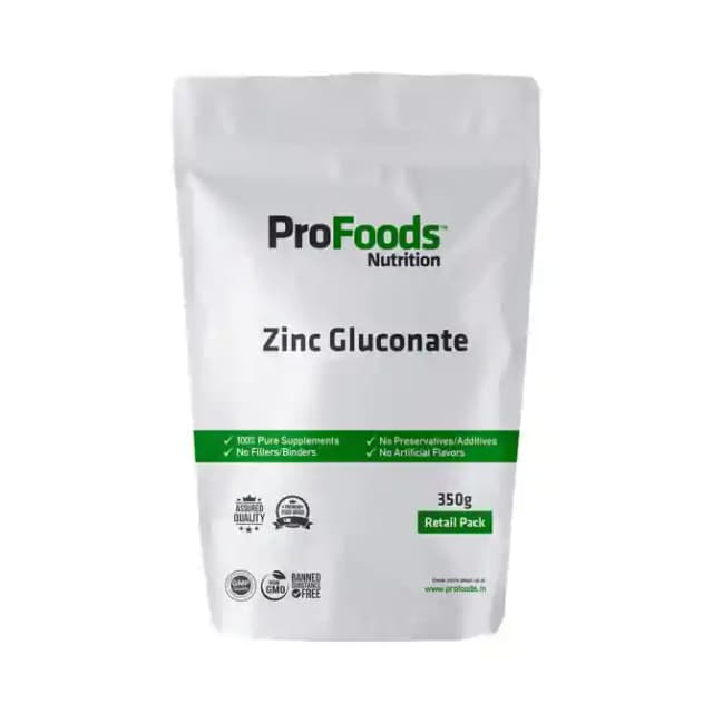 ProFoods Zinc Gluconate Powder (1 Packet Of 350 gm Powder)