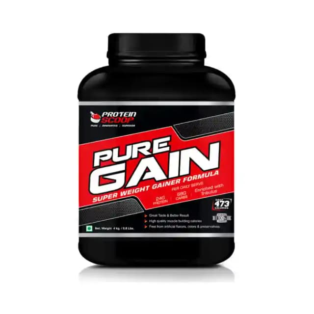 Protein Scoop Pure Gain Chocolate (1 Jar Of 4 kg Powder)