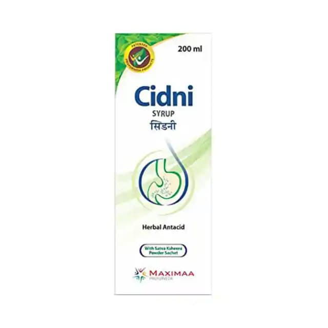 Proyurveda Cidni Acidity Syrup (1 Bottle of 200 ml Syrup)