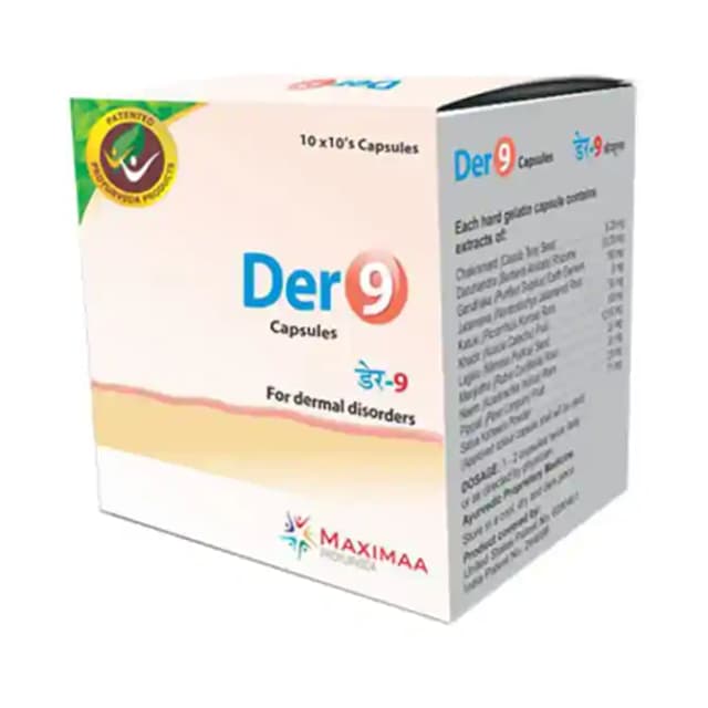 Proyurveda Der 9 Skin Care (1 Box Of 100 capsules)