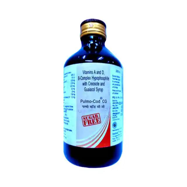 Pulmocod CG Syrup Sugar Free (1 Bottle of 200 ml Syrup)