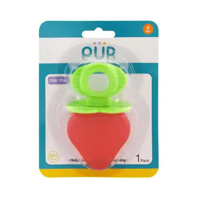 Pur Water Filled Teether Strawberry (1 Packet Of 1 Teether)