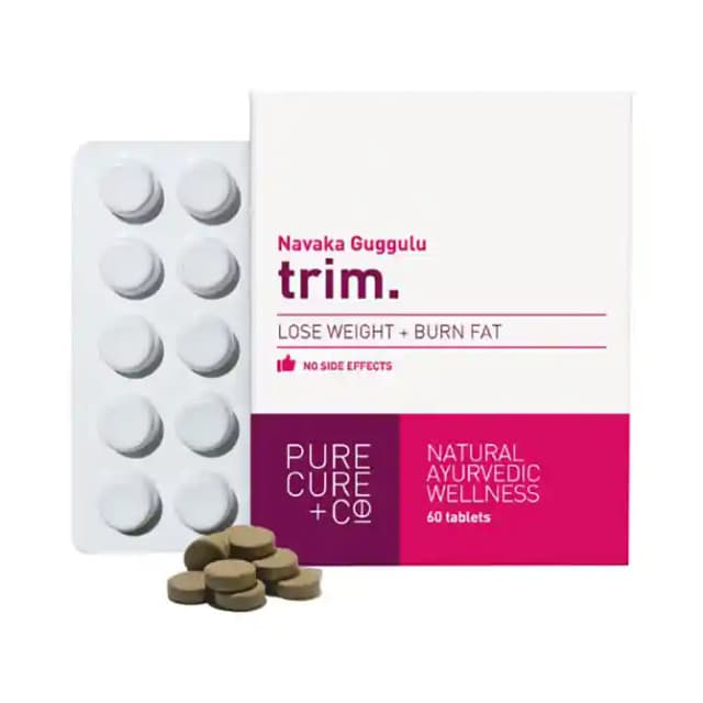 Pure Cure Navaka Guggulu Trim (1 Box Of 60 tablets)