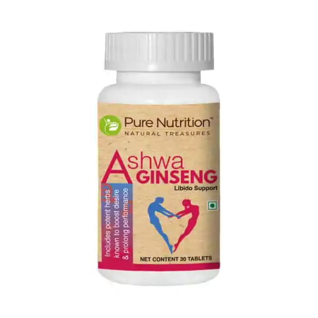 Pure Nutrition Ashwa Ginseng (1 Bottle of 30 tablets)