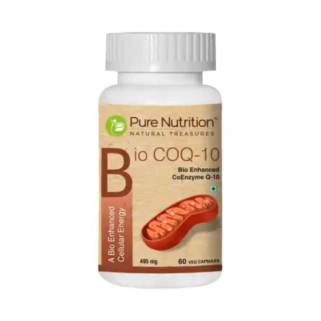 Pure Nutrition Bio COQ 10 (1 Bottle of 60 capsules)