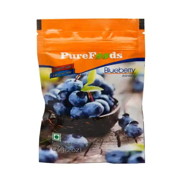 PureFoods Blueberry Gluten Free (1 Packet Of 57 gm Dry Fruits)