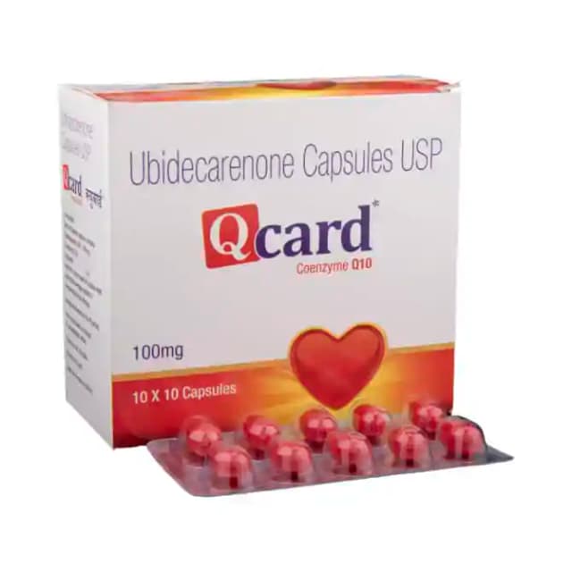 Qcard 100mg Soft Gelatin (1 Strip Of 10 soft gelatin capsules)