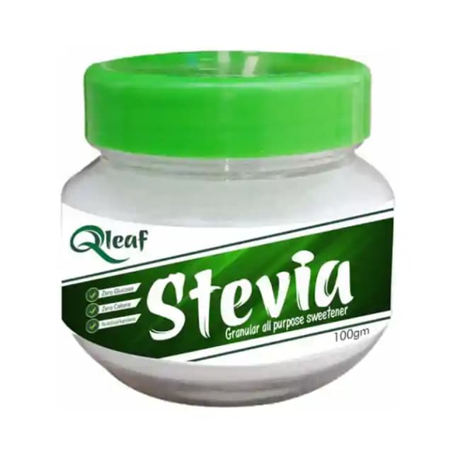 Qleaf Stevia Powder (1 Jar Of 100 gm Powder)