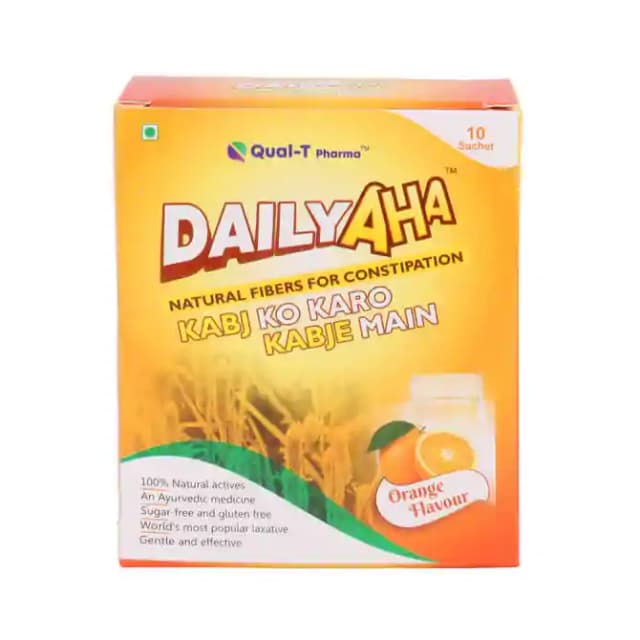 Qual T Pharma Daily Aha Orange (1 Box Of 10 Sachets)
