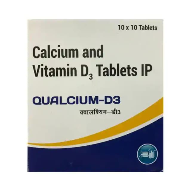 Qualcium D3 (1 Strip Of 10 tablets)