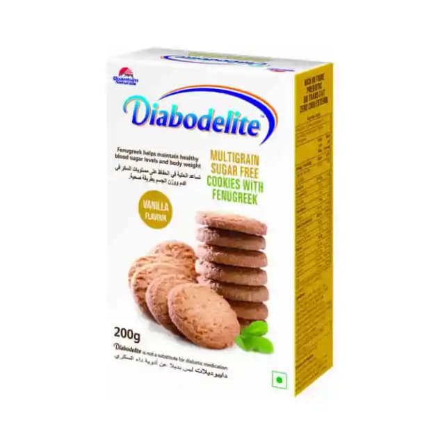 Quantum Diabodelite Cookies Vanilla (1 Packet Of 200 gm Biscuit)