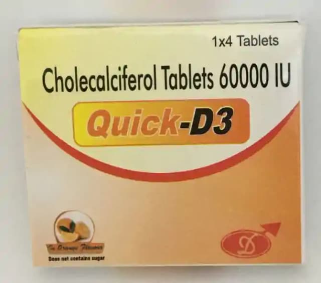 Quick D3 (1 Strip Of 4 tablets)