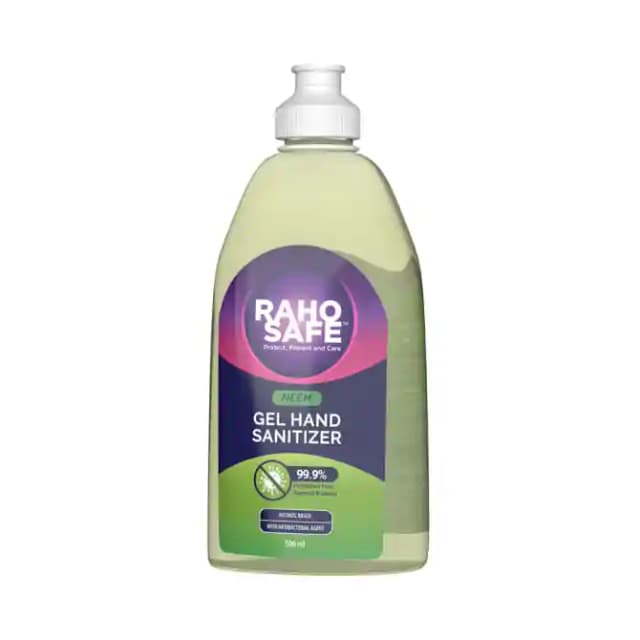 Raho Safe Gel Hand Sanitizer Neem (1 Bottle of 500 ml Sanitizer)
