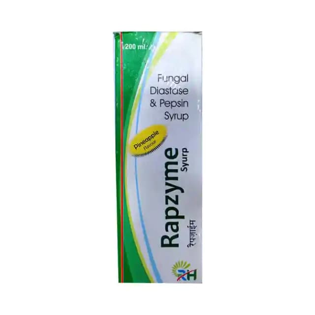 Rapzyme Syrup Pineapple (1 Bottle of 200 ml Syrup)