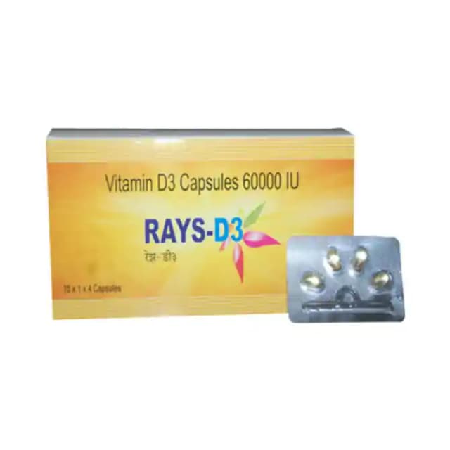 Rays D3 (1 Strip Of 4 capsules)