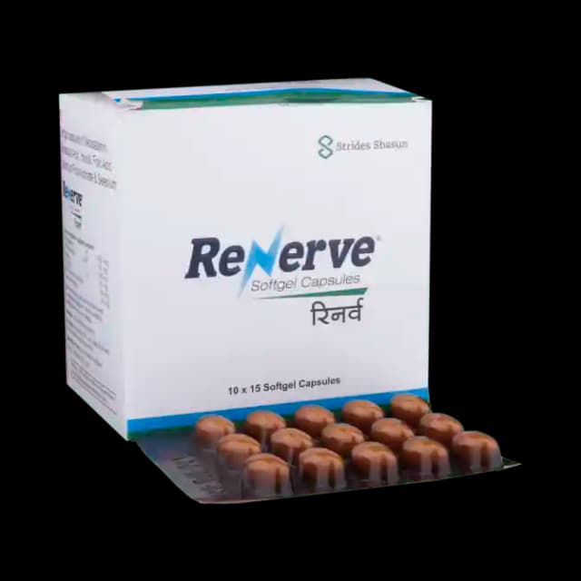 Renerve Softgel (1 Strip Of 15 soft gelatin capsules)