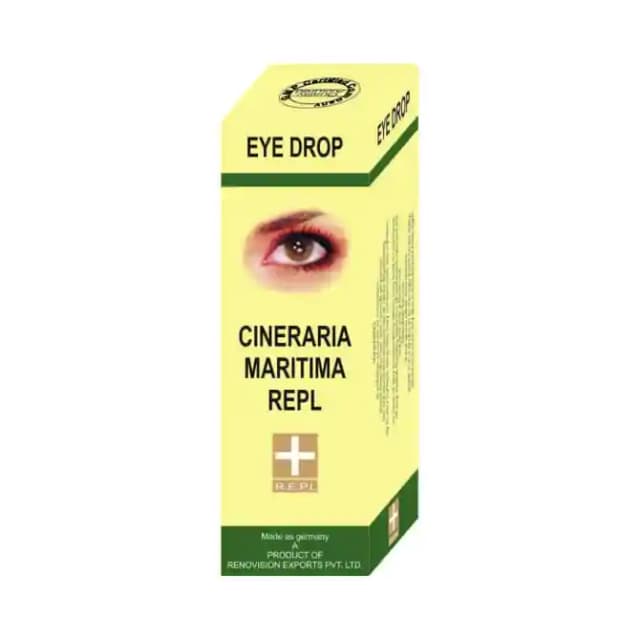 REPL Cineraria Maritima Eye Drop (1 Bottle of 10 ml Eye Drop)