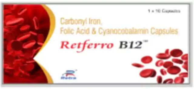 Retferro B12 (1 Strip Of 10 capsules)